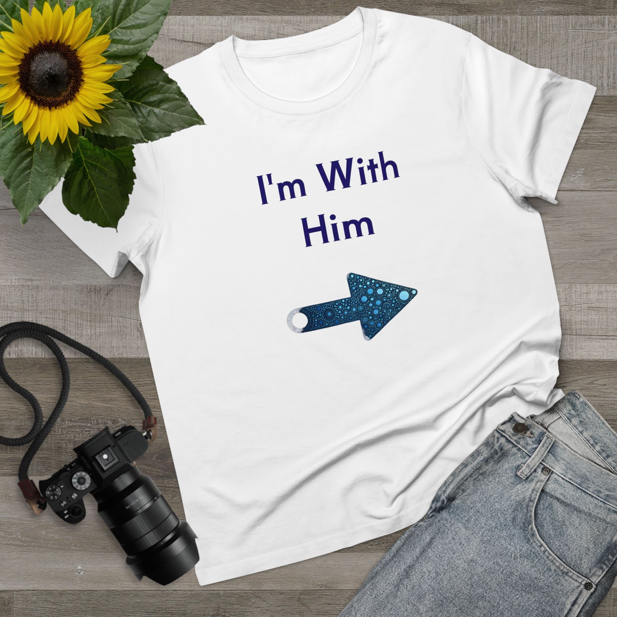 Women’s Maple Tee - Fun Bee Cool & I'm With Him Graphic Tee-Shirt