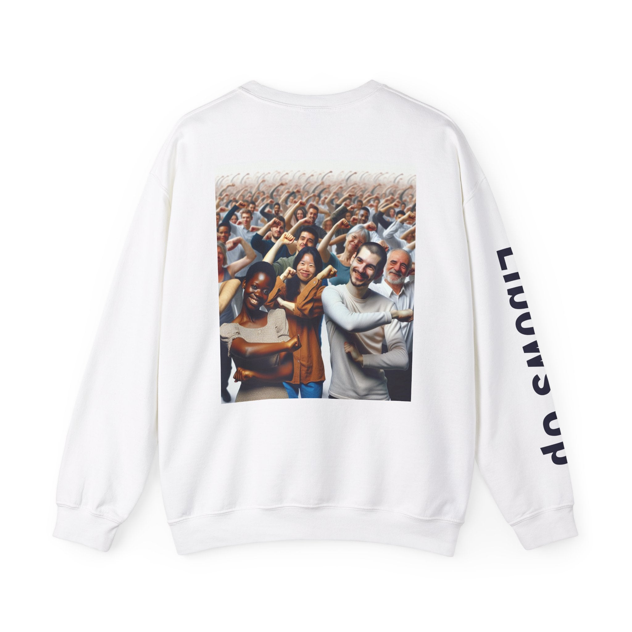 Unisex Crewneck Sweatshirt - "Elbows Up" Motivational Design - Perfect for Everyday Wear