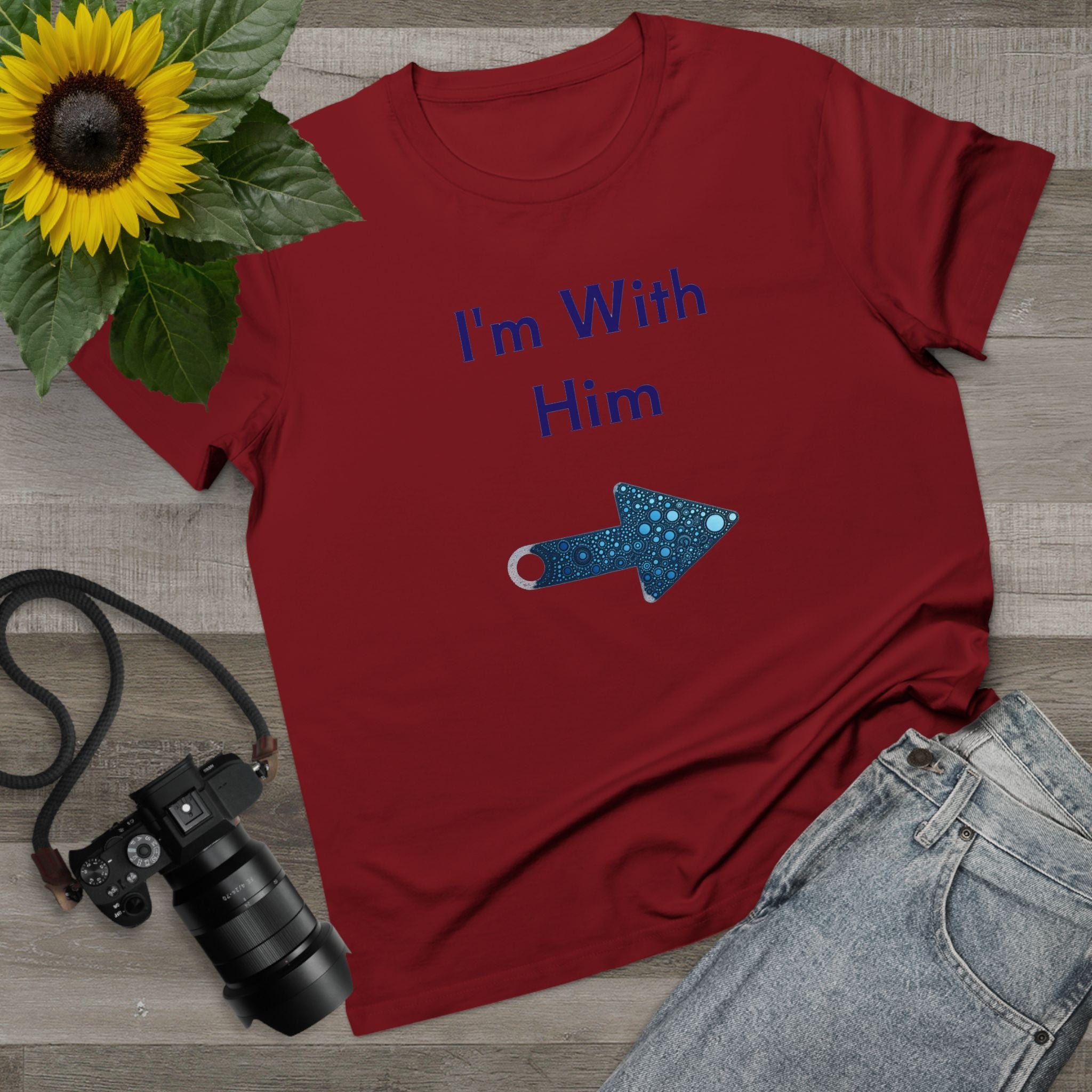 Women’s Maple Tee - Fun Bee Cool & I'm With Him Graphic Tee-Shirt
