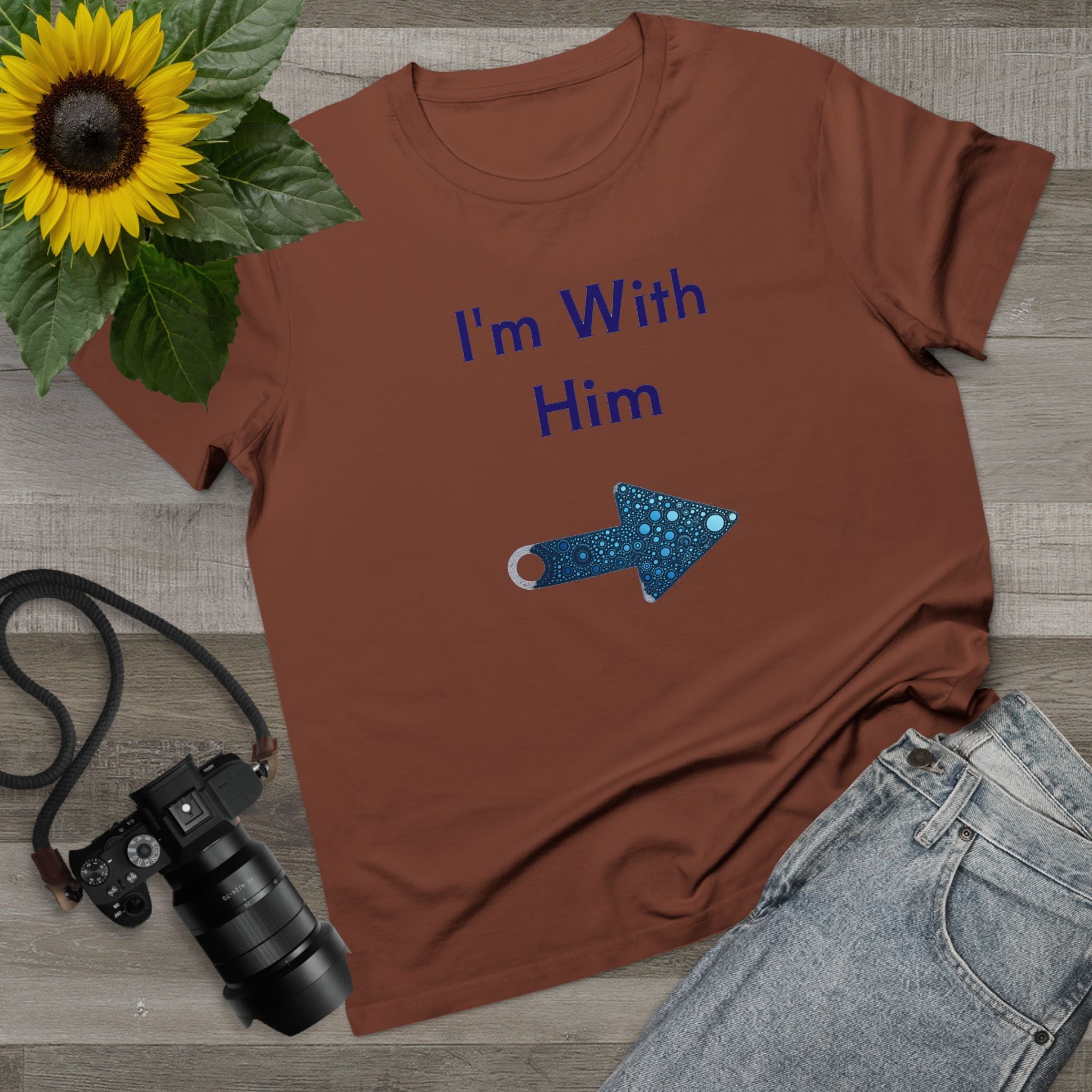 Women’s Maple Tee - Fun Bee Cool & I'm With Him Graphic Tee-Shirt