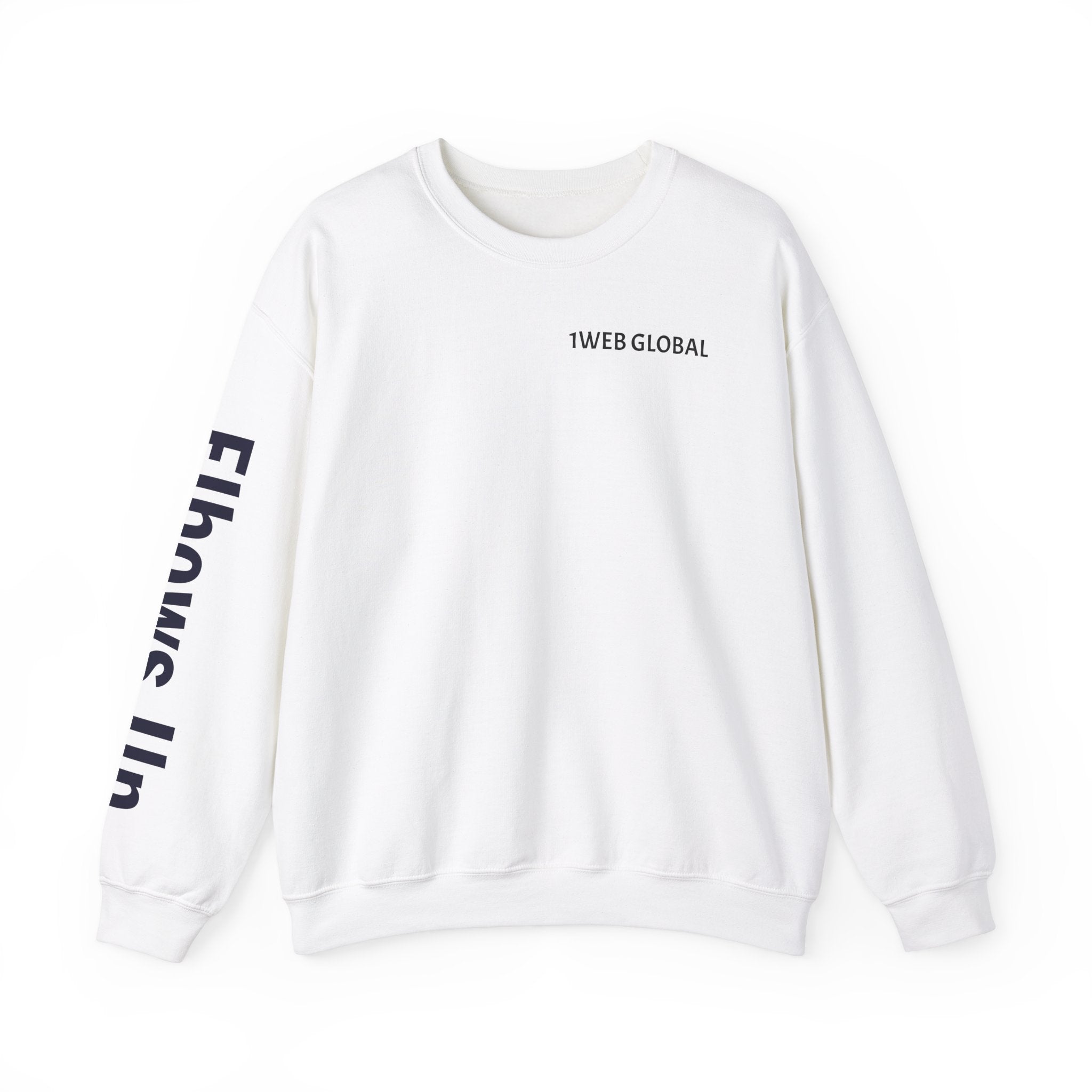 Unisex Crewneck Sweatshirt - "Elbows Up" Motivational Design - Perfect for Everyday Wear