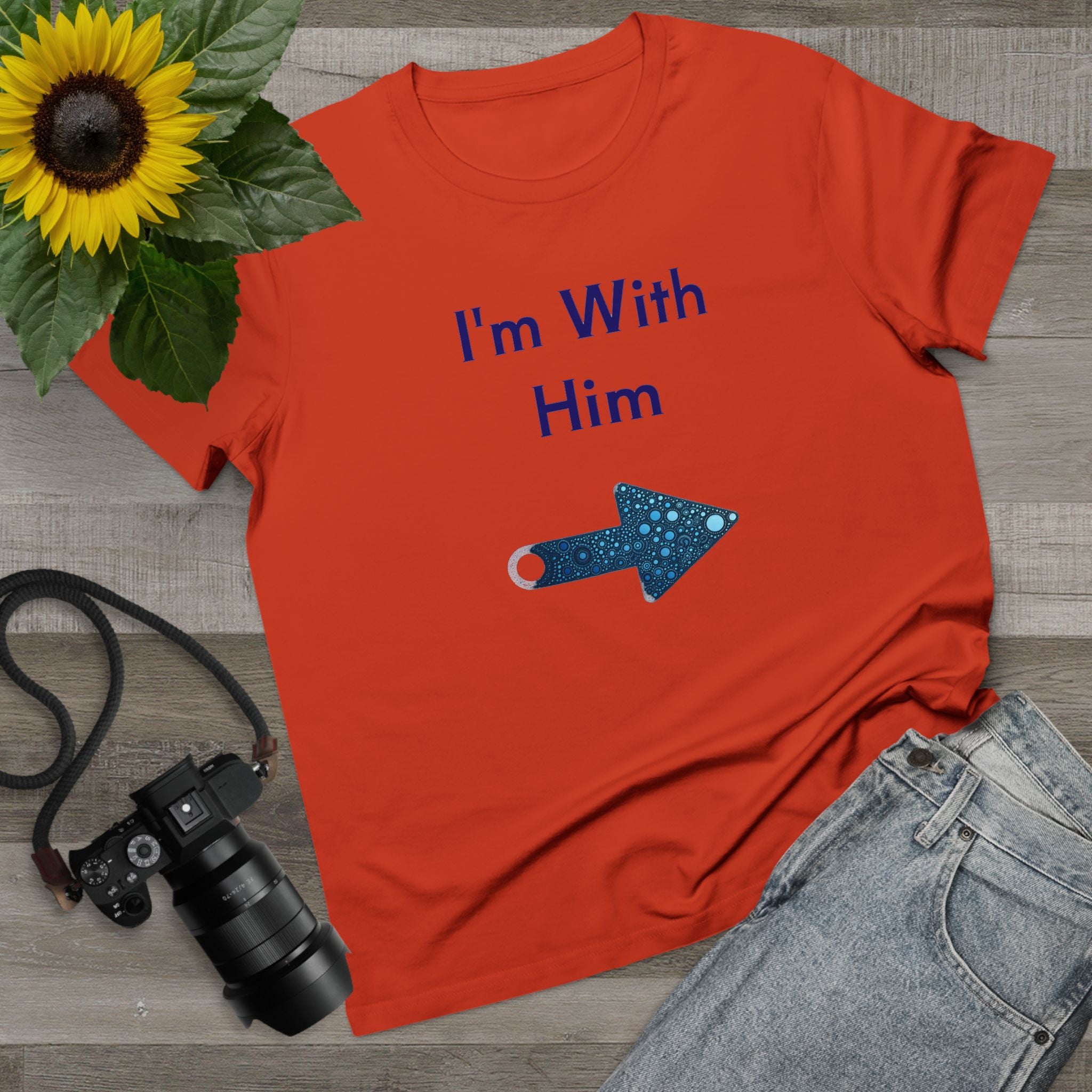 Women’s Maple Tee - Fun Bee Cool & I'm With Him Graphic Tee-Shirt