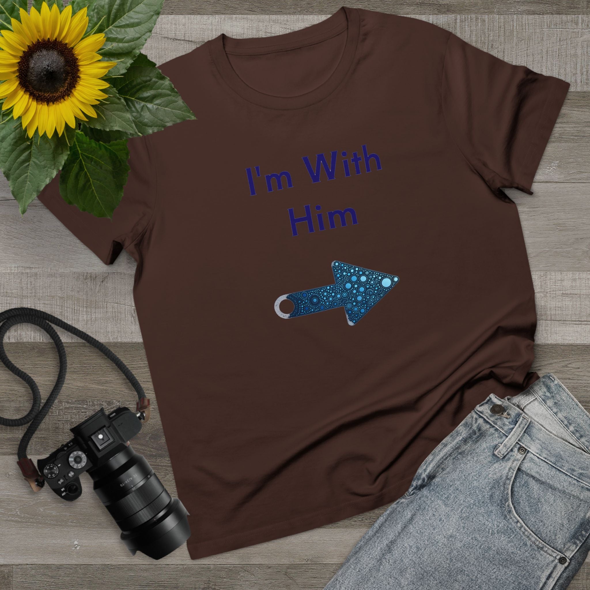 Women’s Maple Tee - Fun Bee Cool & I'm With Him Graphic Tee-Shirt