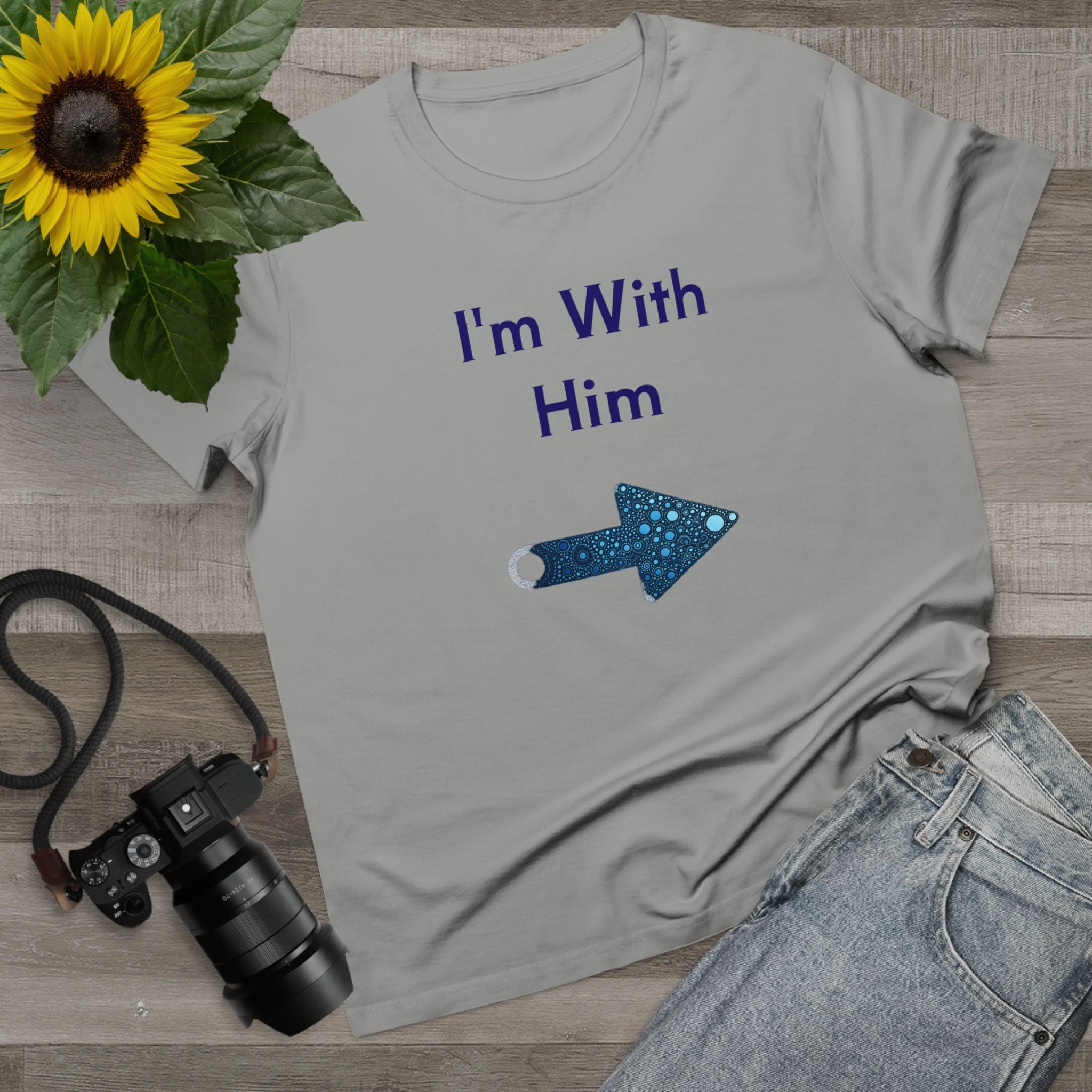 Women’s Maple Tee - Fun Bee Cool & I'm With Him Graphic Tee-Shirt