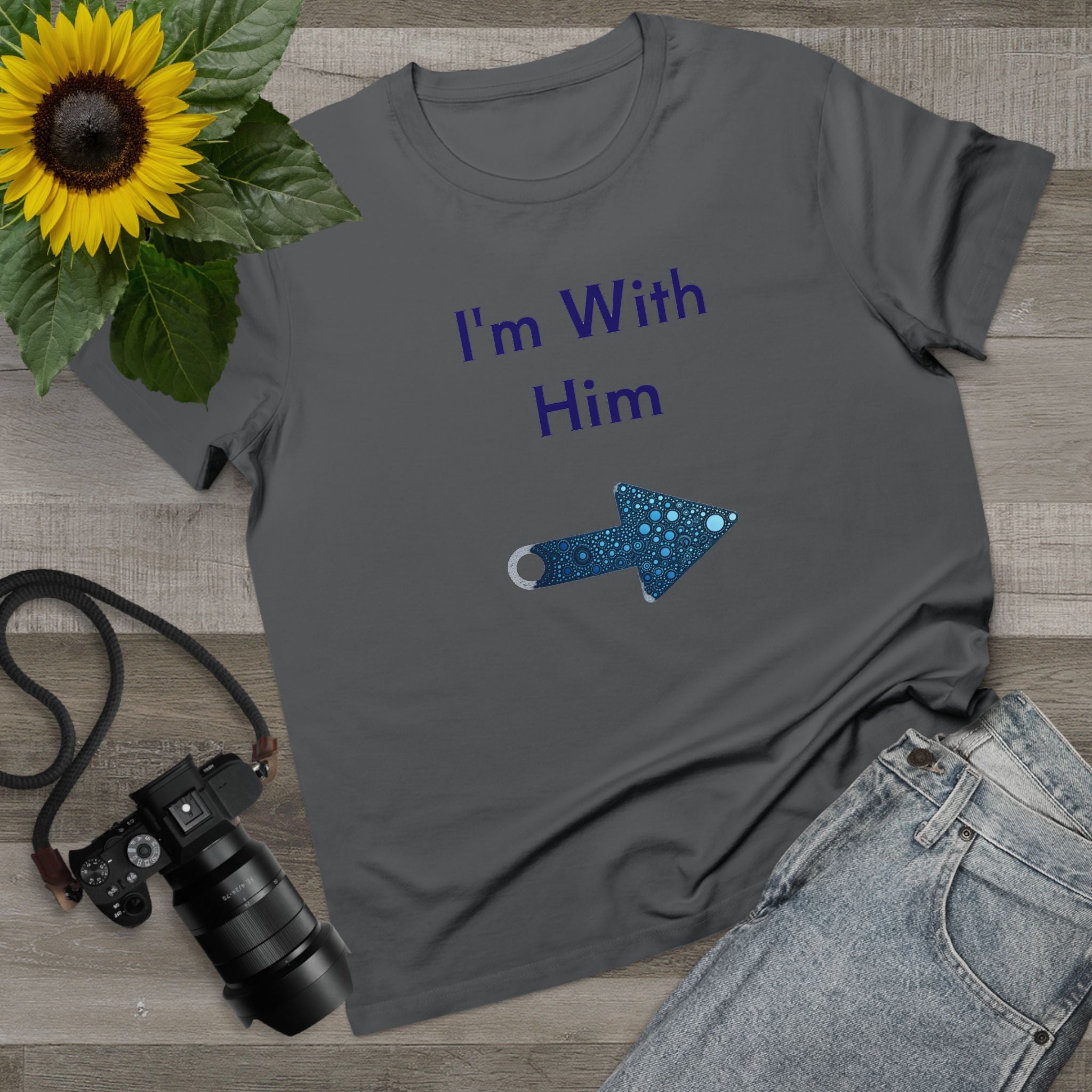 Women’s Maple Tee - Fun Bee Cool & I'm With Him Graphic Tee-Shirt