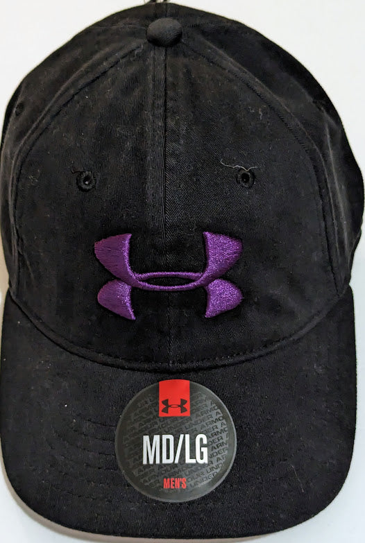 UNDER ARMOUR BASEBALL CAP WITH PURPLE UA LOGO