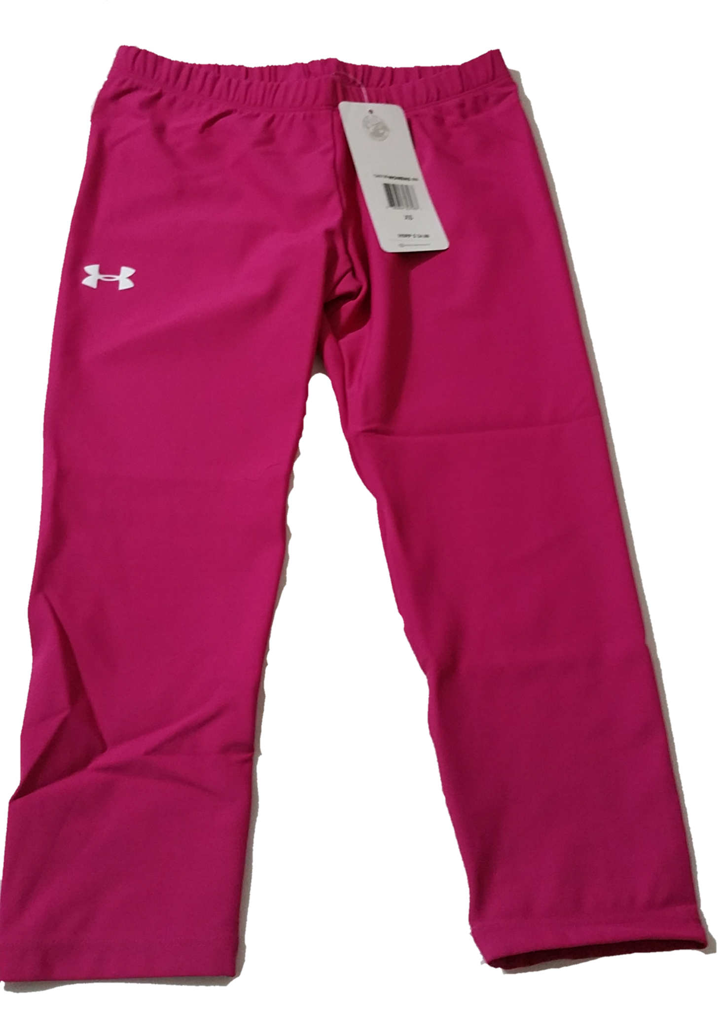 Women's Under Armour Heat Gear Compression Base Layer Capri Tights Pink (XS)