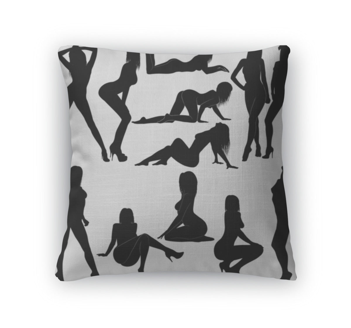 Throw Pillow, Silhouette Women
