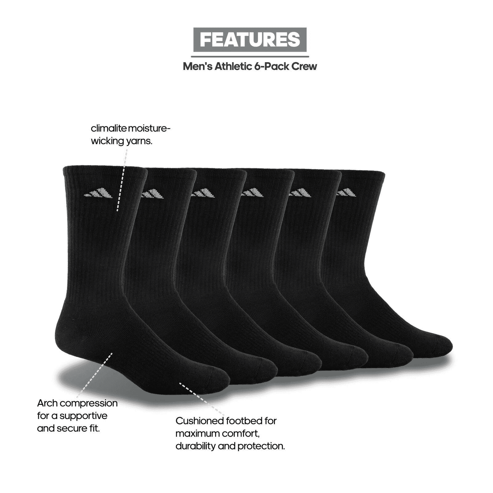 Adidas Men's Athletic Socks