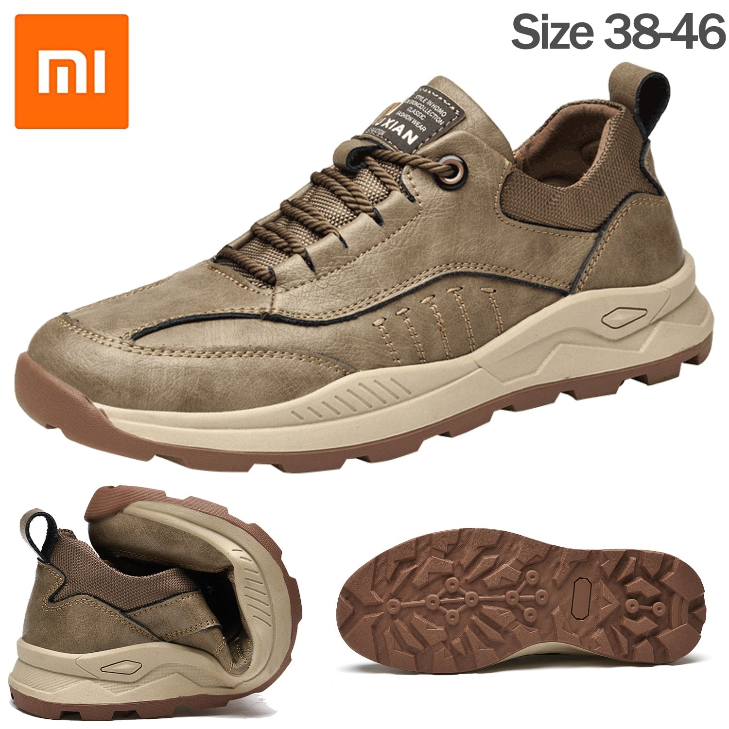 Xiaomi Men Genuine Leather Running Shoes