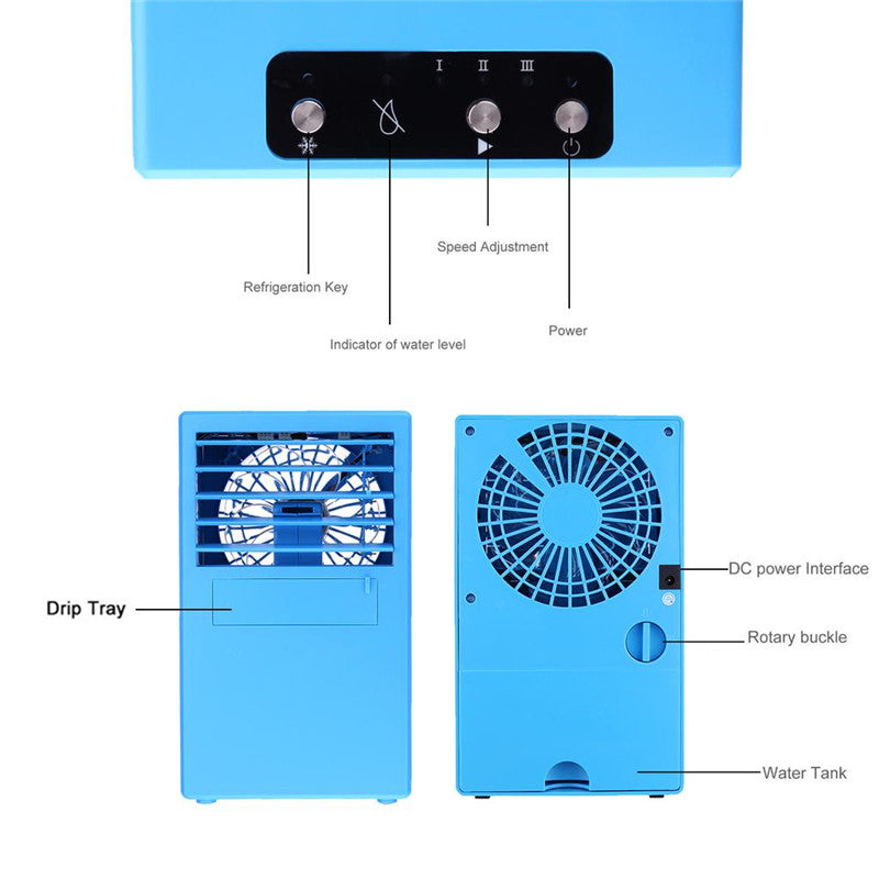 Mini Electric Air Conditioning Fan (Desktop Digital Cooling System)