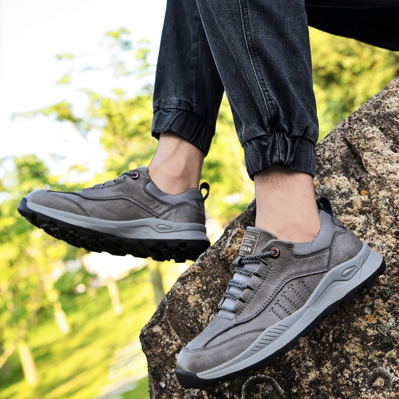 Xiaomi Men Genuine Leather Running Shoes