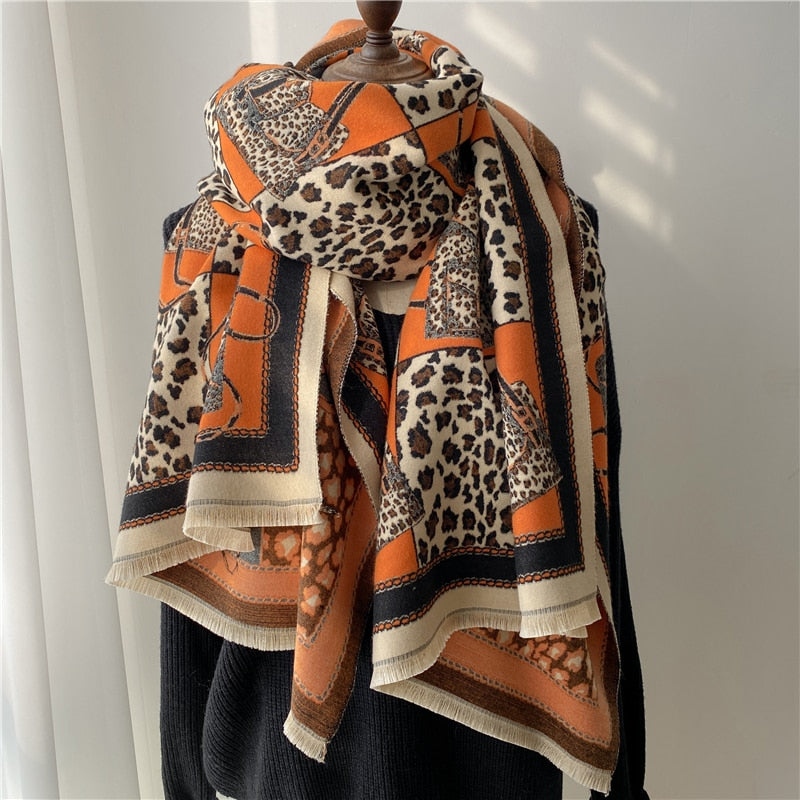 Luxury Cashmere Scarf For Winter