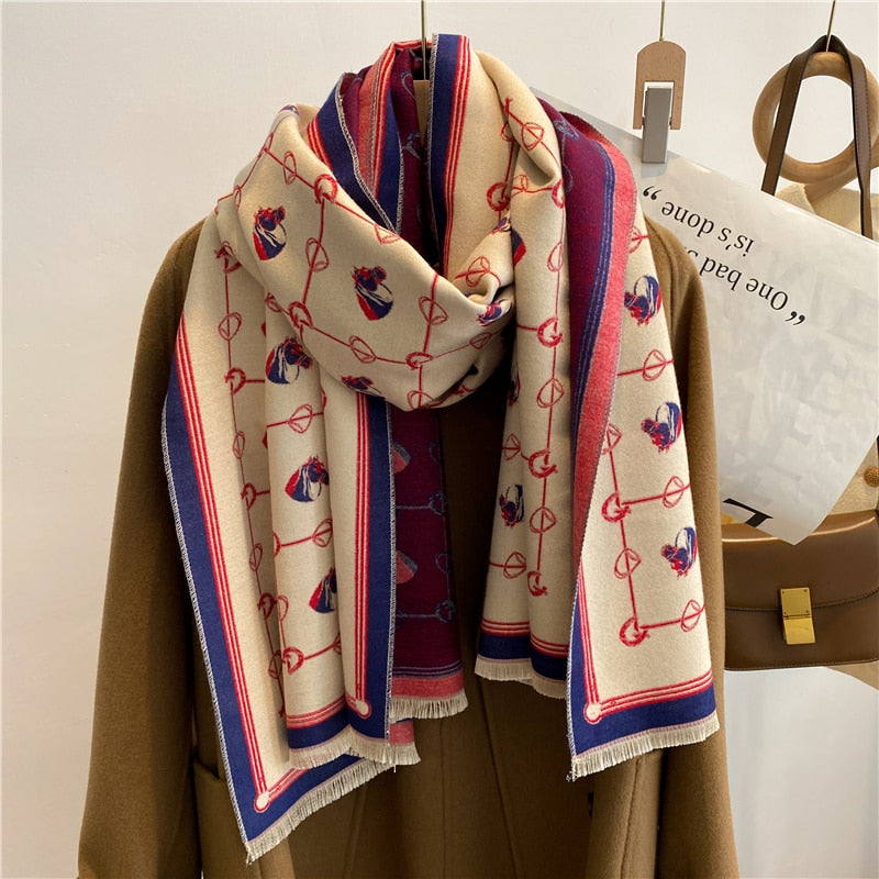 Luxury Cashmere Scarf For Winter