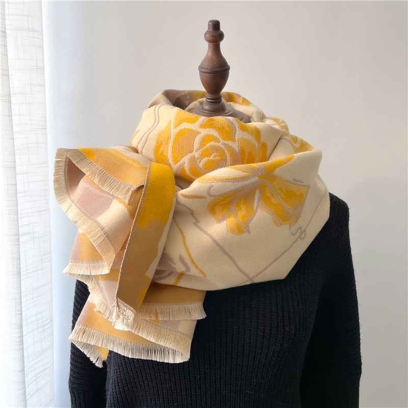 Luxury Cashmere Scarf For Winter