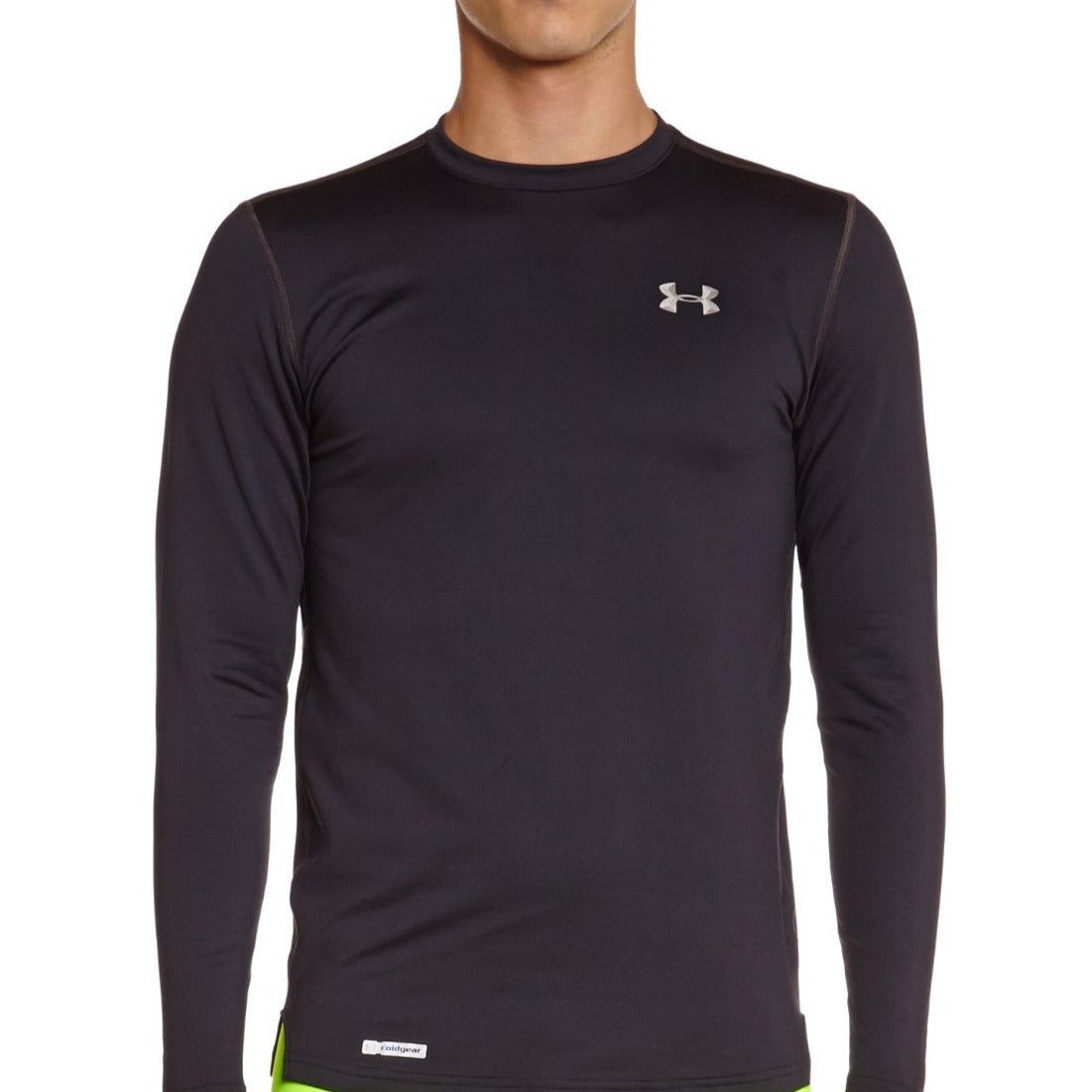 Under Armour men's ColdGear Fitted Long Sleeve Crew Medium Black