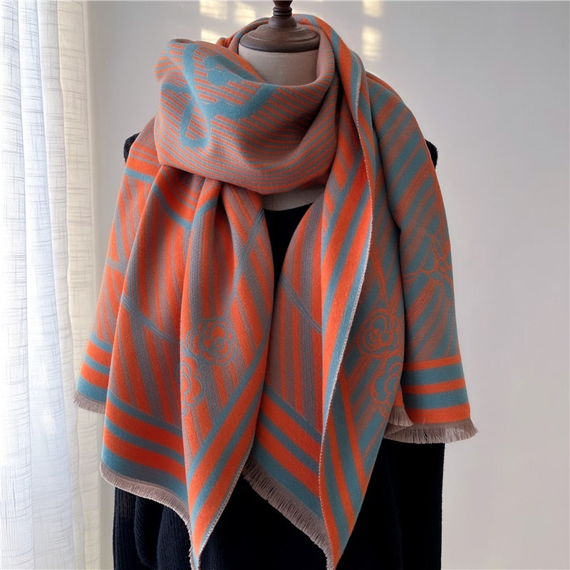 Luxury Cashmere Scarf For Winter