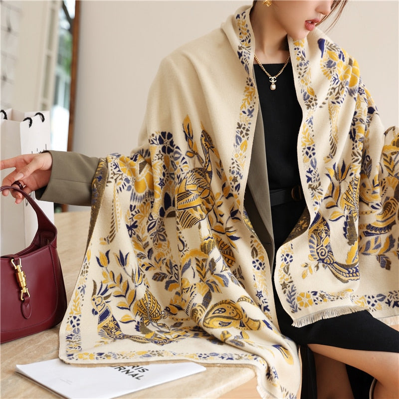 Luxury Cashmere Scarf For Winter