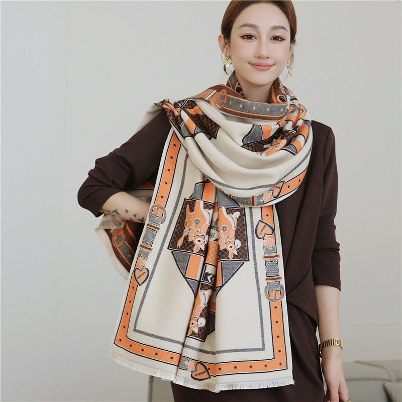 Luxury Cashmere Scarf For Winter