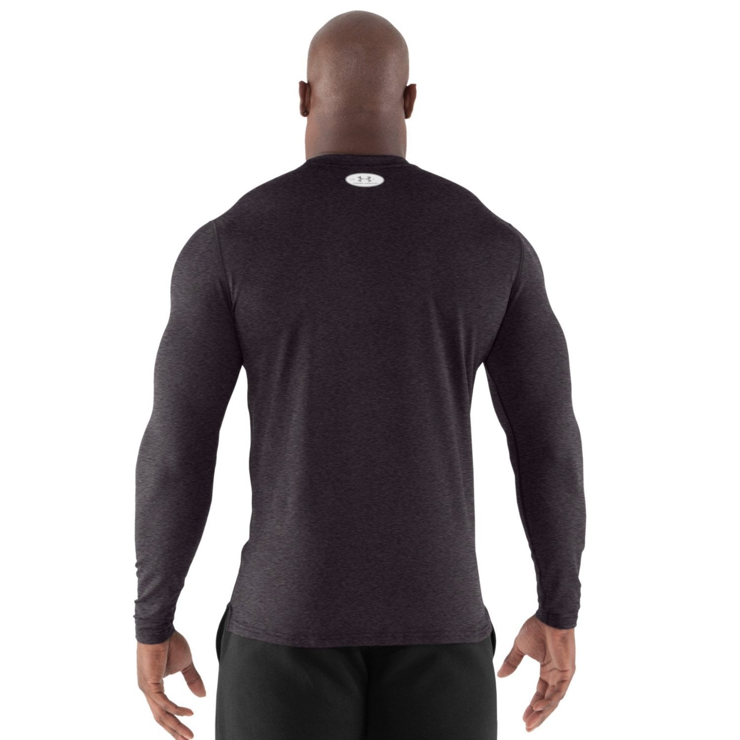 Under Armour Men's ColdGear® Fitted Long Sleeve Crew Carbon Heather/Metal