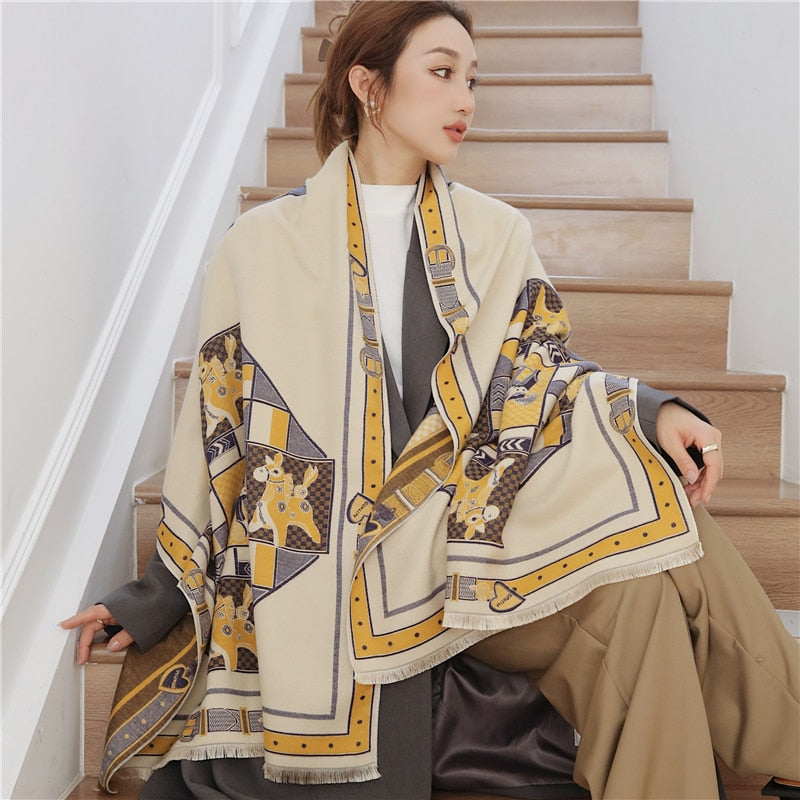 Luxury Cashmere Scarf For Winter