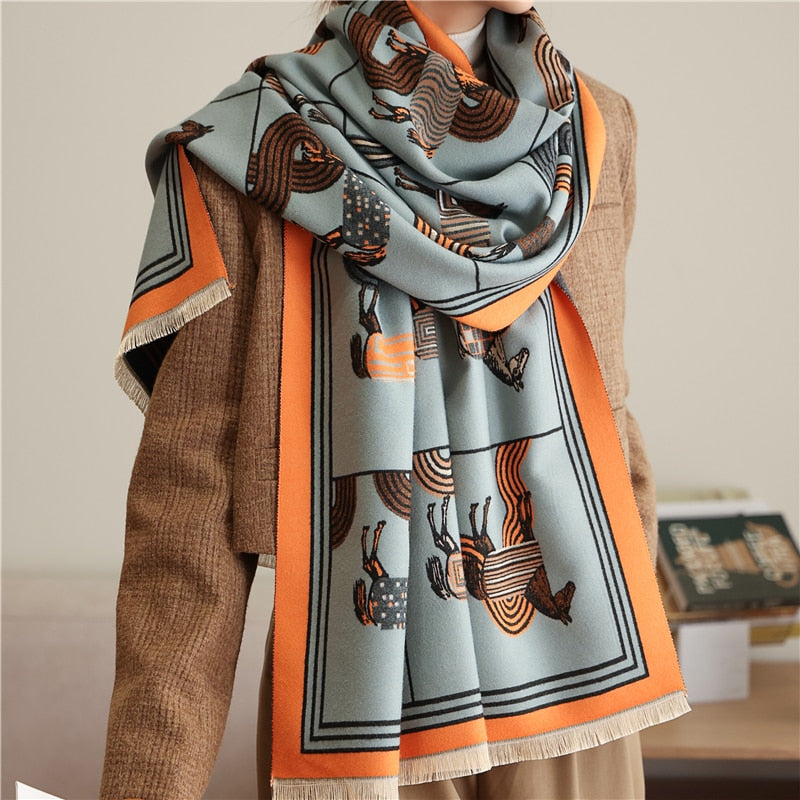 Luxury Cashmere Scarf For Winter