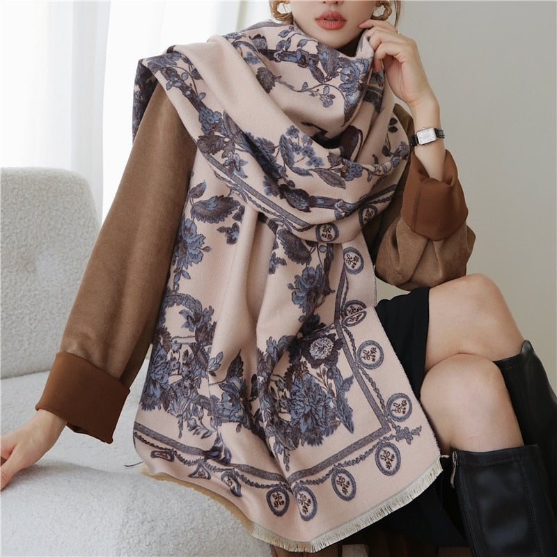 Luxury Cashmere Scarf For Winter