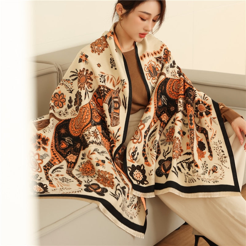 Luxury Cashmere Scarf For Winter