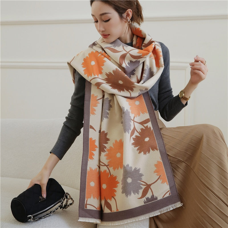 Luxury Cashmere Scarf For Winter