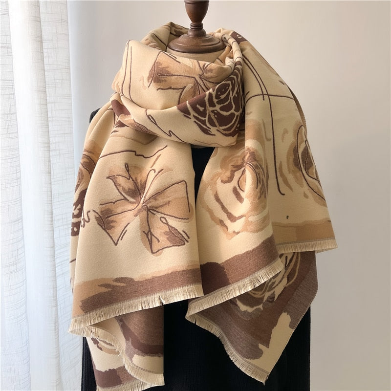 Luxury Cashmere Scarf For Winter