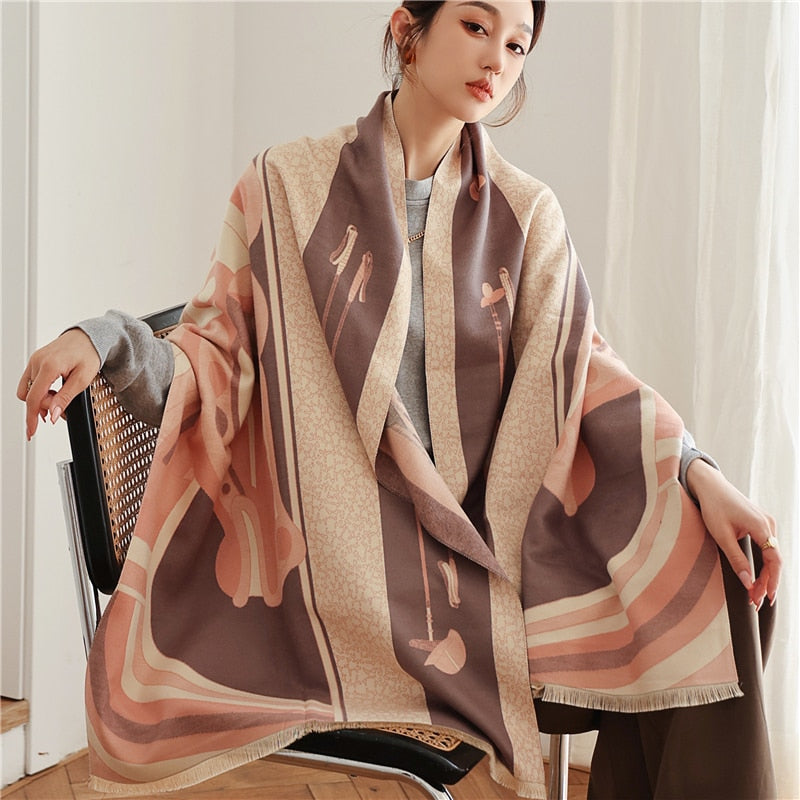 Luxury Cashmere Scarf For Winter