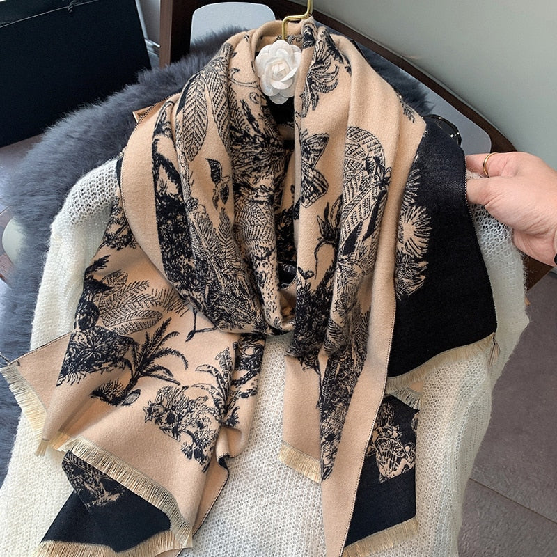Luxury Cashmere Scarf For Winter