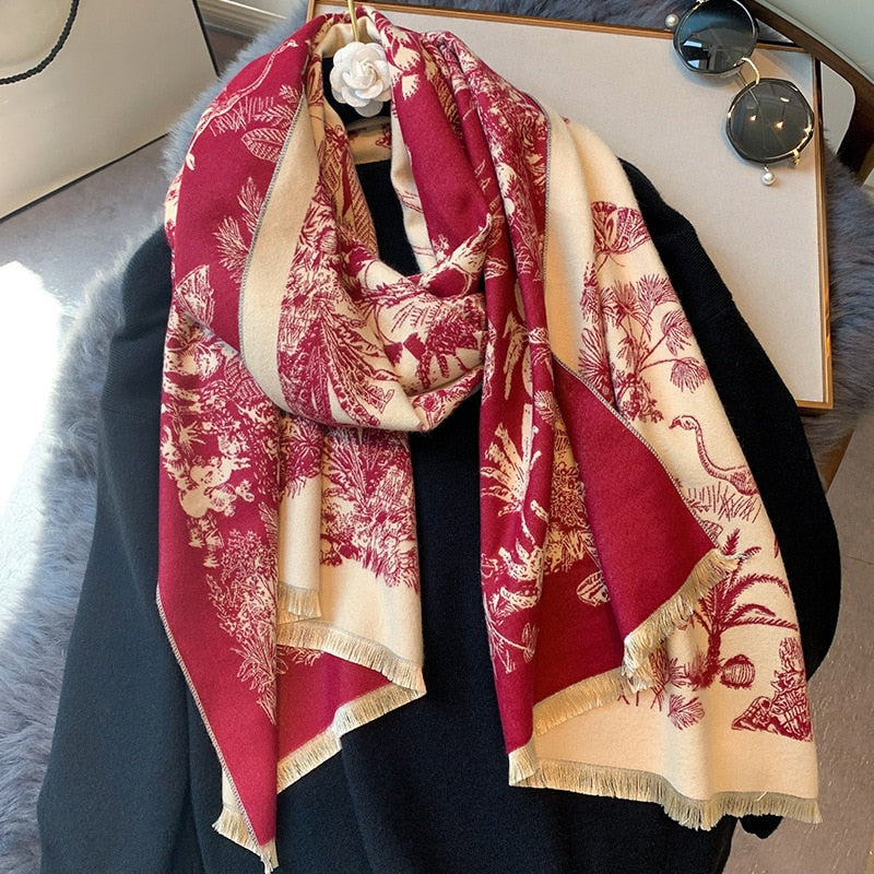 Luxury Cashmere Scarf For Winter