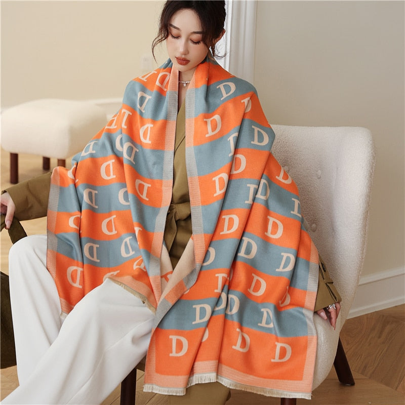 Luxury Cashmere Scarf For Winter