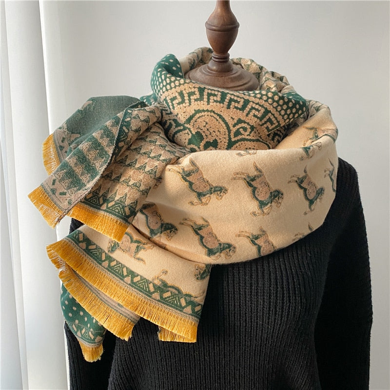 Luxury Cashmere Scarf For Winter