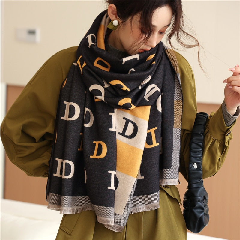 Luxury Cashmere Scarf For Winter