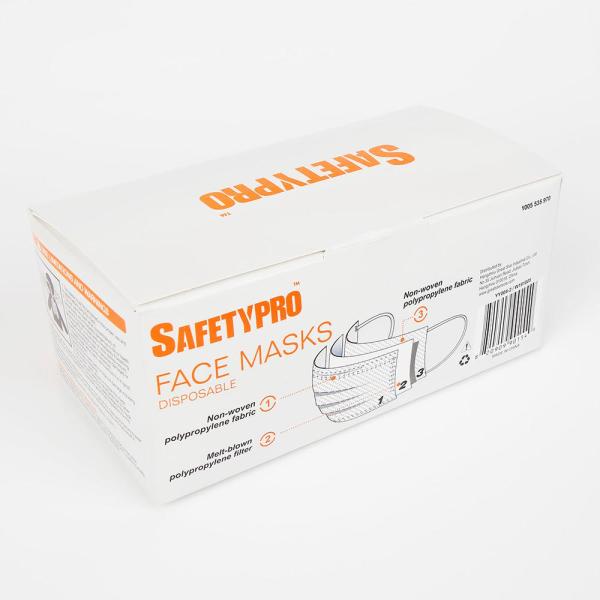 Disposable Non-Woven Protective Mask for Adult (50 Pieces