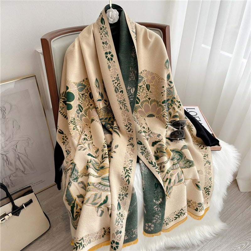 Luxury Cashmere Scarf For Winter