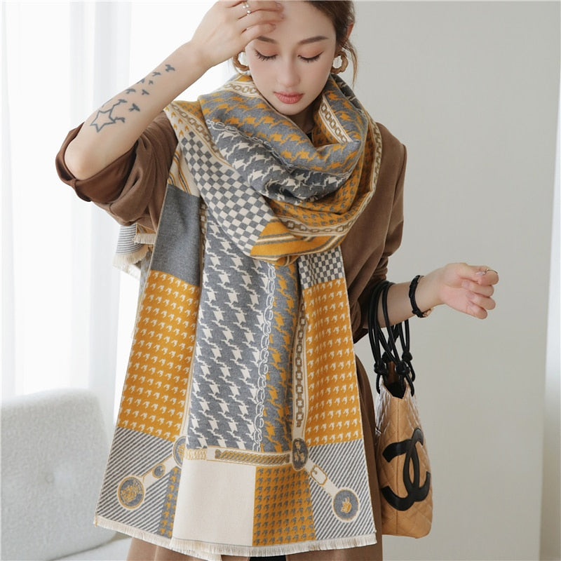 Luxury Cashmere Scarf For Winter