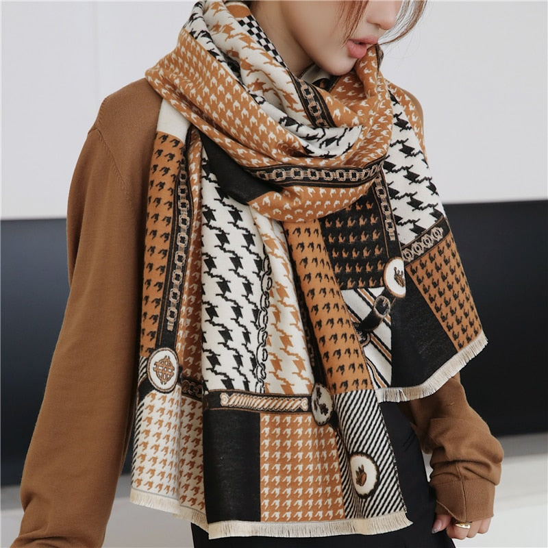 Luxury Cashmere Scarf For Winter