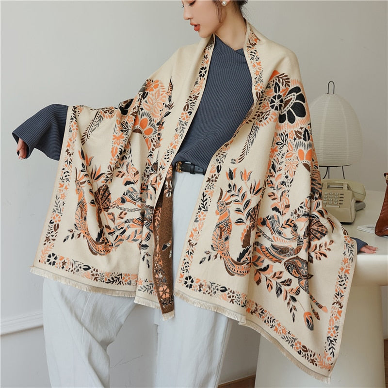 Luxury Cashmere Scarf For Winter