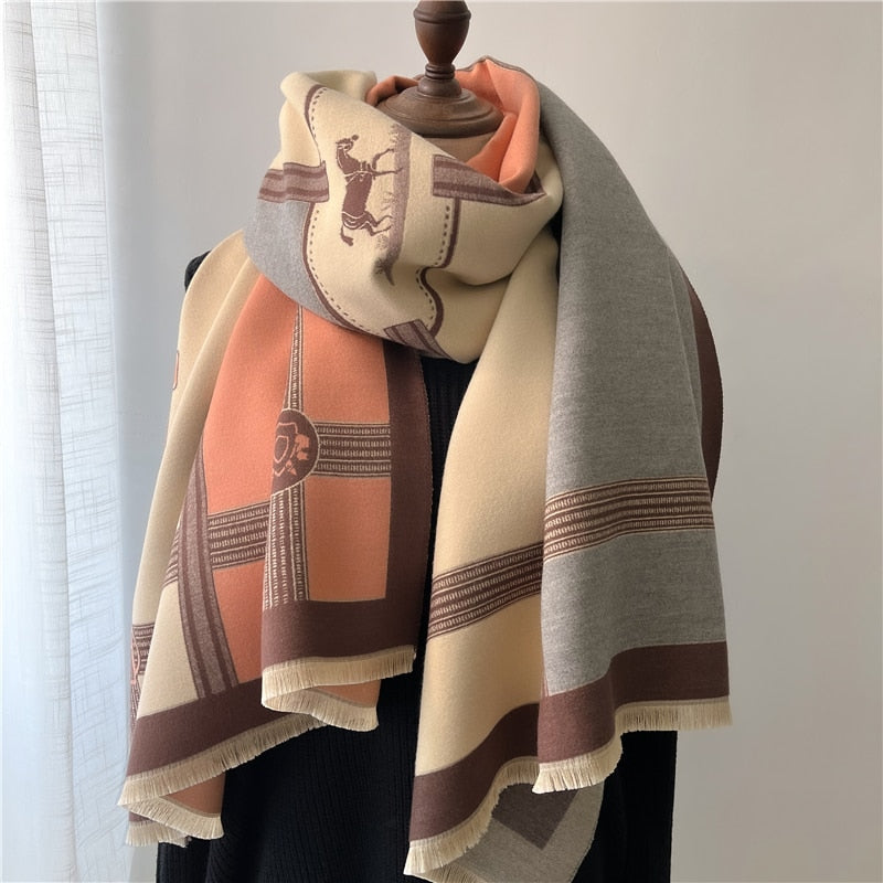 Luxury Cashmere Scarf For Winter