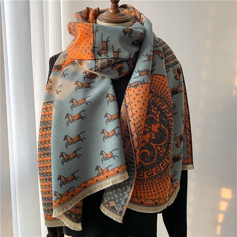 Luxury Cashmere Scarf For Winter
