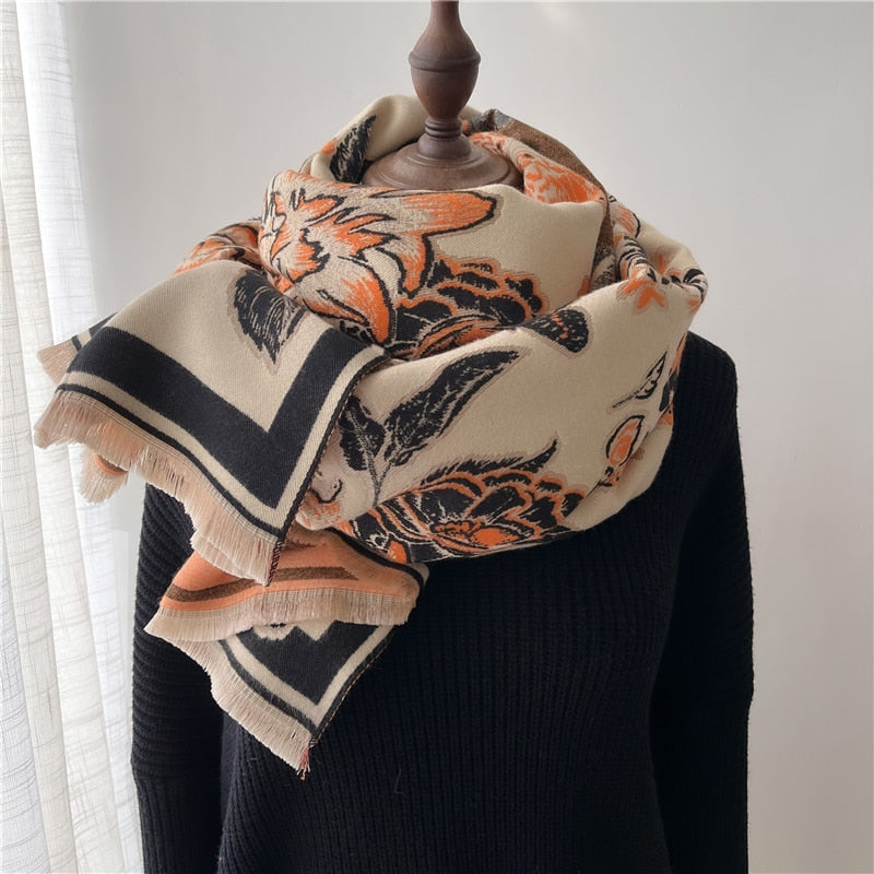 Luxury Cashmere Scarf For Winter