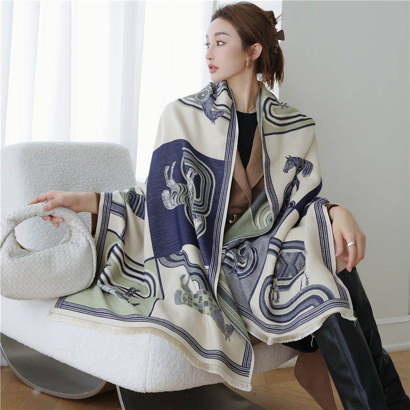 Luxury Cashmere Scarf For Winter