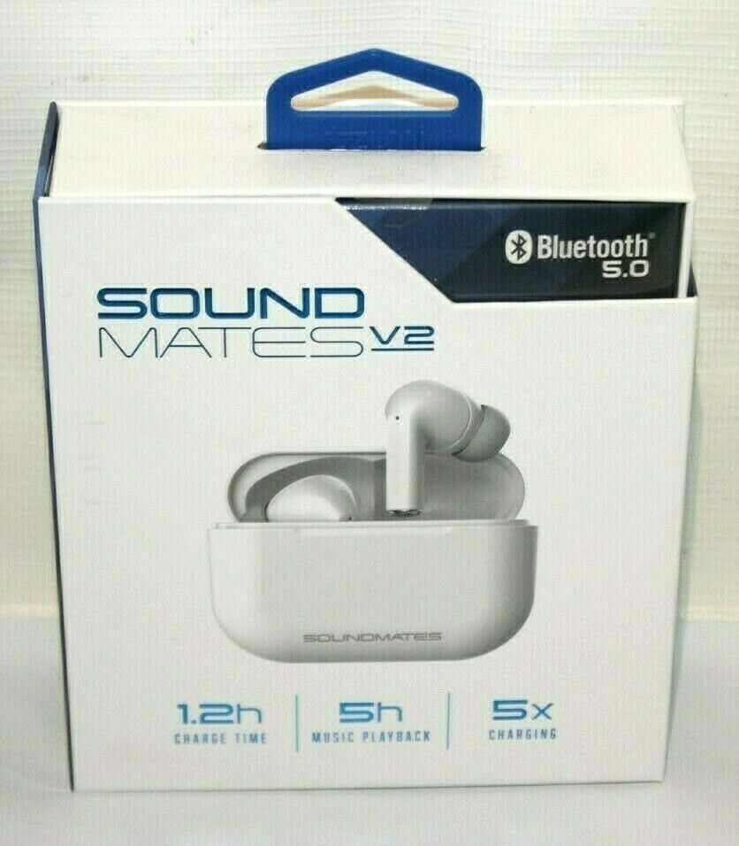 SoundMates V2 Wireless Earbuds Bluetooth 5.0 Headphones.