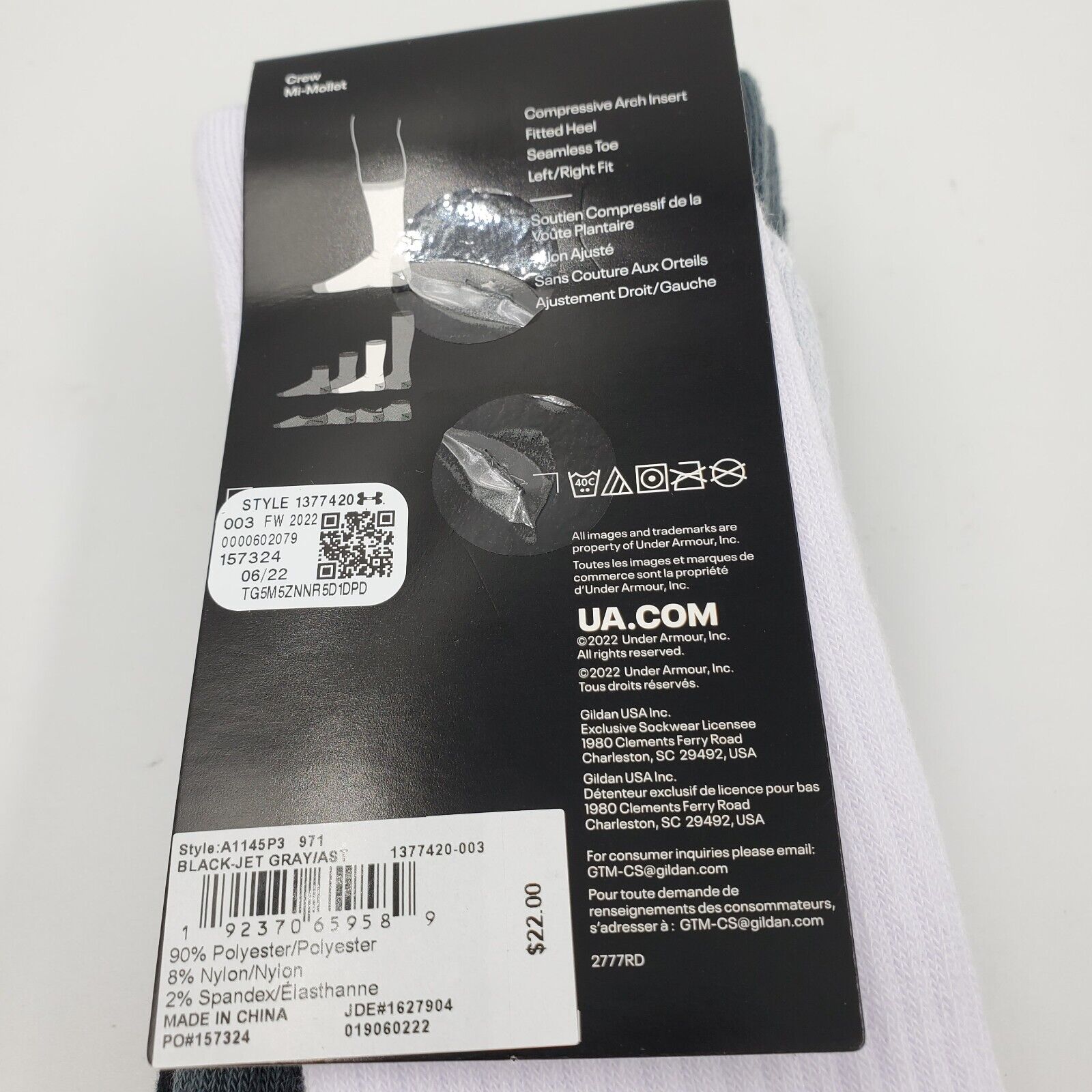 UNDER ARMOUR ELEVATE SOCKS  FOR MEN AND WOMEN