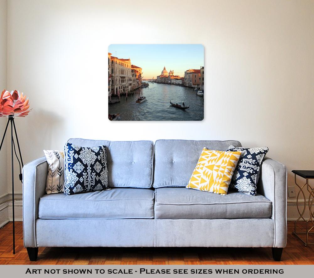 Metal Panel Print, Venice Italy Grand Canal Basilicsantmaridellsalute View From