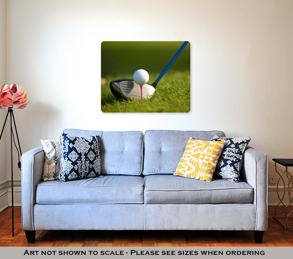 Metal Panel Print, A Golf Club On A Golf Course