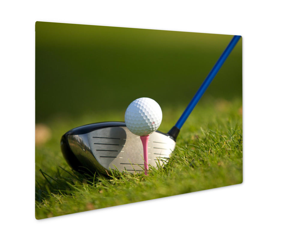 Metal Panel Print, A Golf Club On A Golf Course